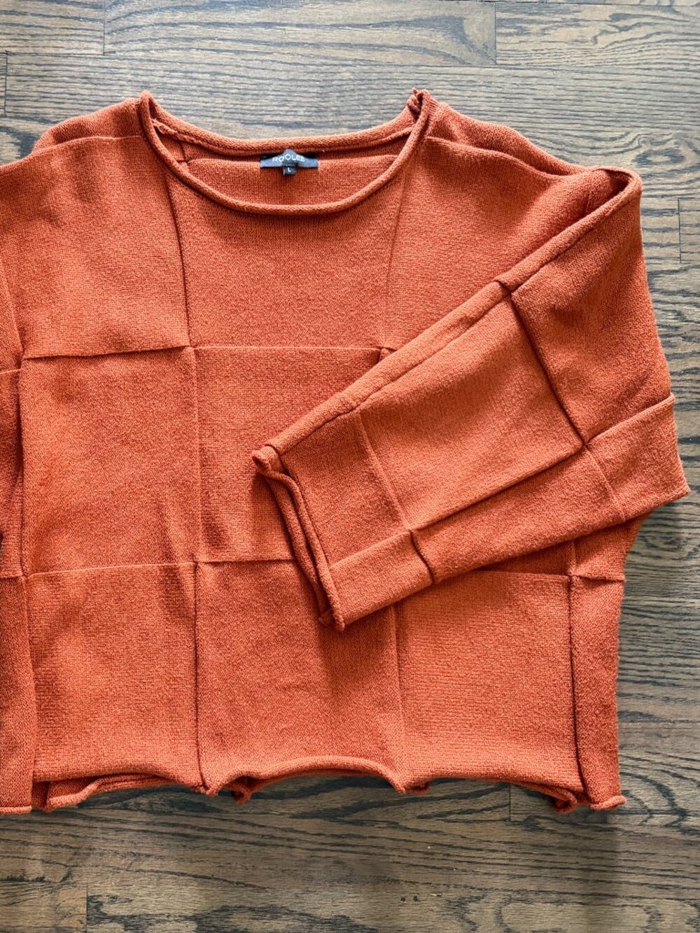 Patchwork Sweater By Roolee - Size L - Picture 2 of 6